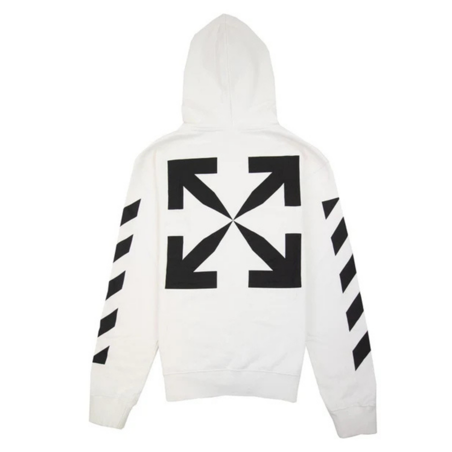 Off-White Diagonal Stripe White Hoodie