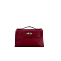 Hermes Pochette Kelly Handbag in Ruby Red