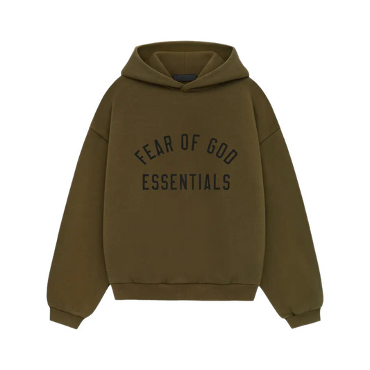 Fear of God Essentials Fleece Hoodie 'Olive'