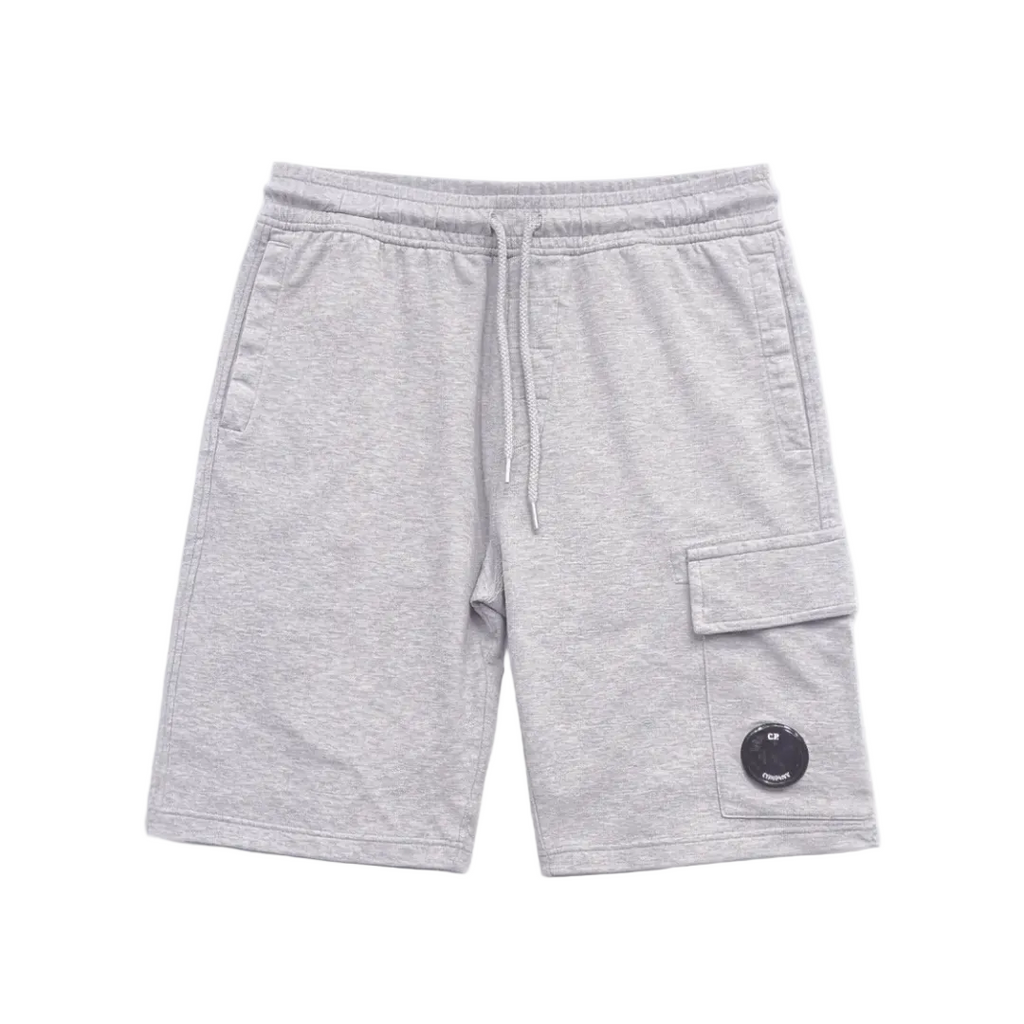 C.P. Company Patch Pocket Drawstring Shorts Grey