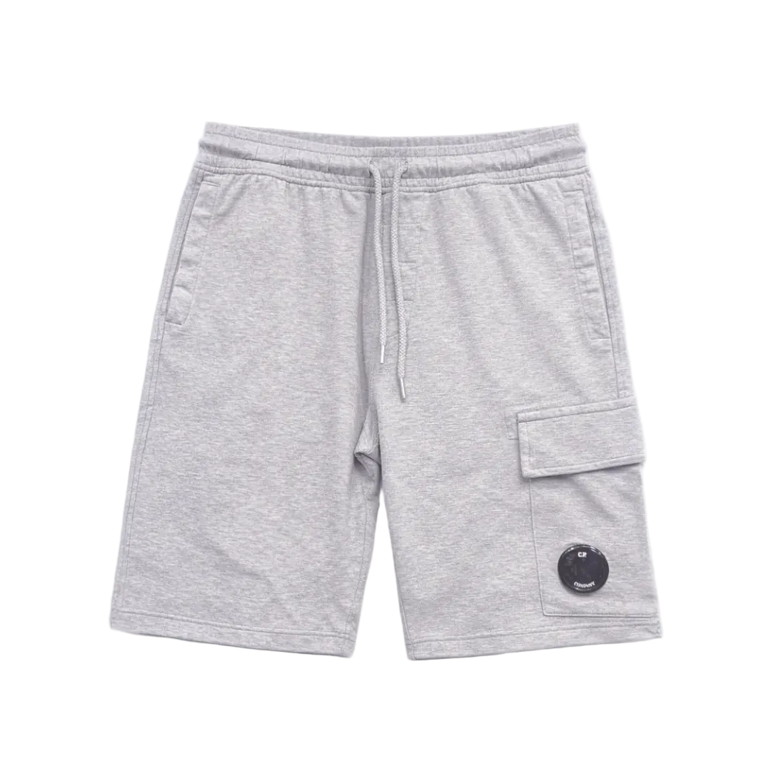 C.P. Company Patch Pocket Drawstring Shorts Grey