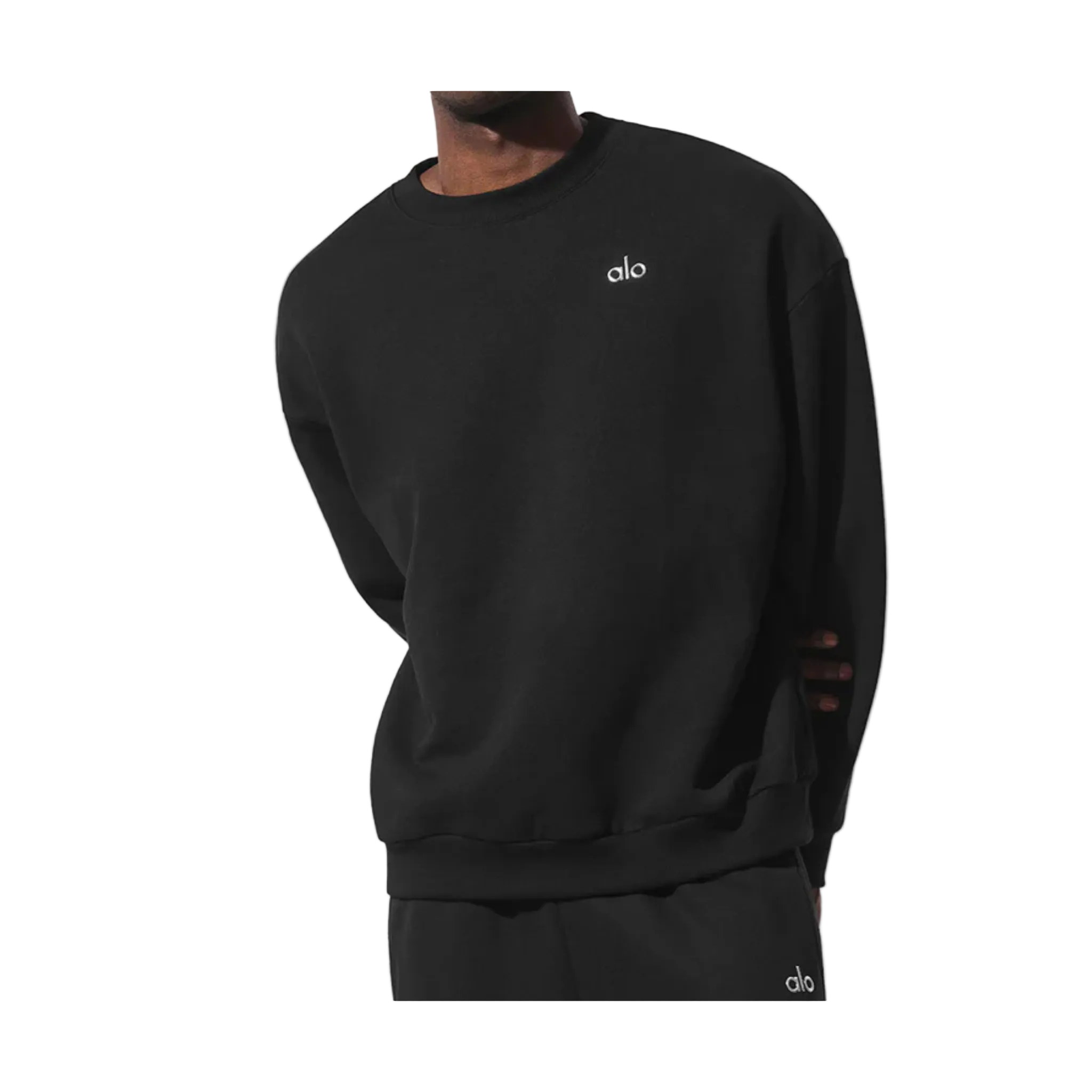Alo Accolade Crew Neck Pullover Black