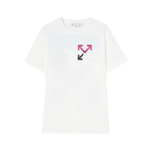 Off-White Gradient Pocket Slim S/S Tee White