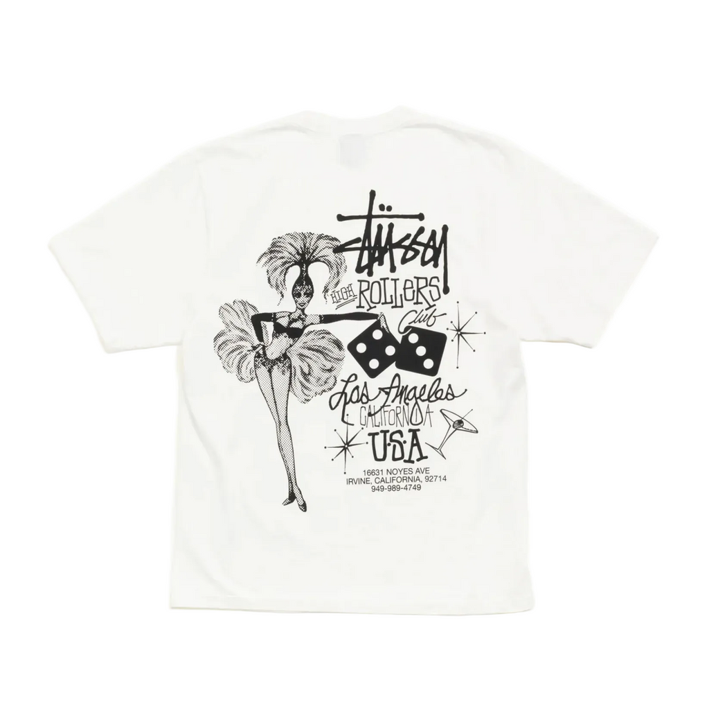 Stussy High Rollers Tee White