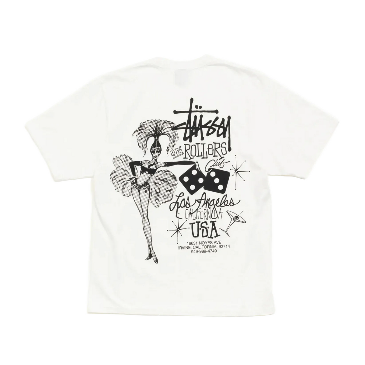 Stussy High Rollers Tee White