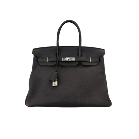 Hermès Birkin 35 Togo Leather Palladium Hardware