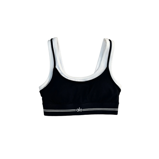 Alo Airbrush Better Together Bra Black/White