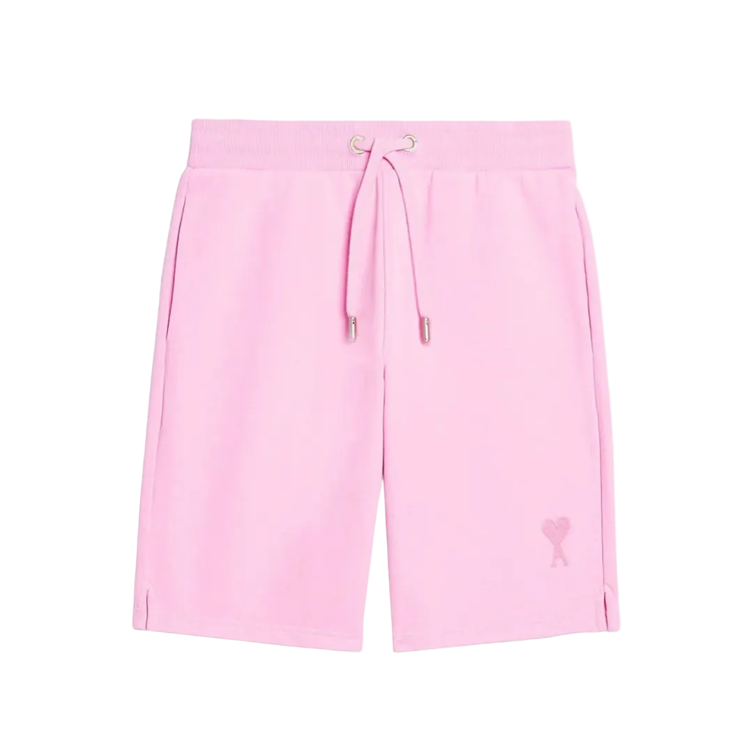 AMI Paris Ami de Coeur track shorts 'Candy PInk'