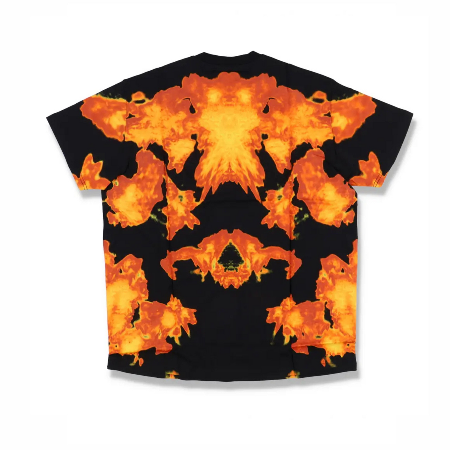 Givenchy Black Abstract Flame Print Oversized T-shirt