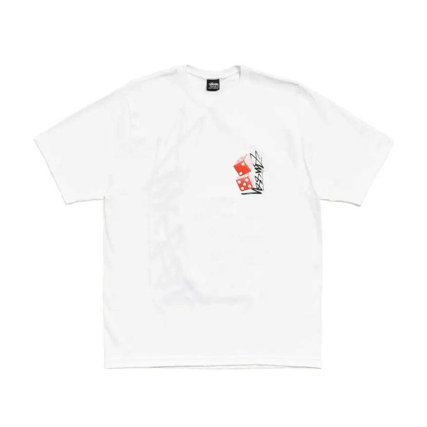 Stussy Tall Dice Tee - White