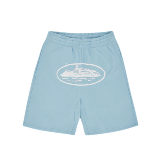 Corteiz Alcatraz Sweatshorts [Baby Blue]