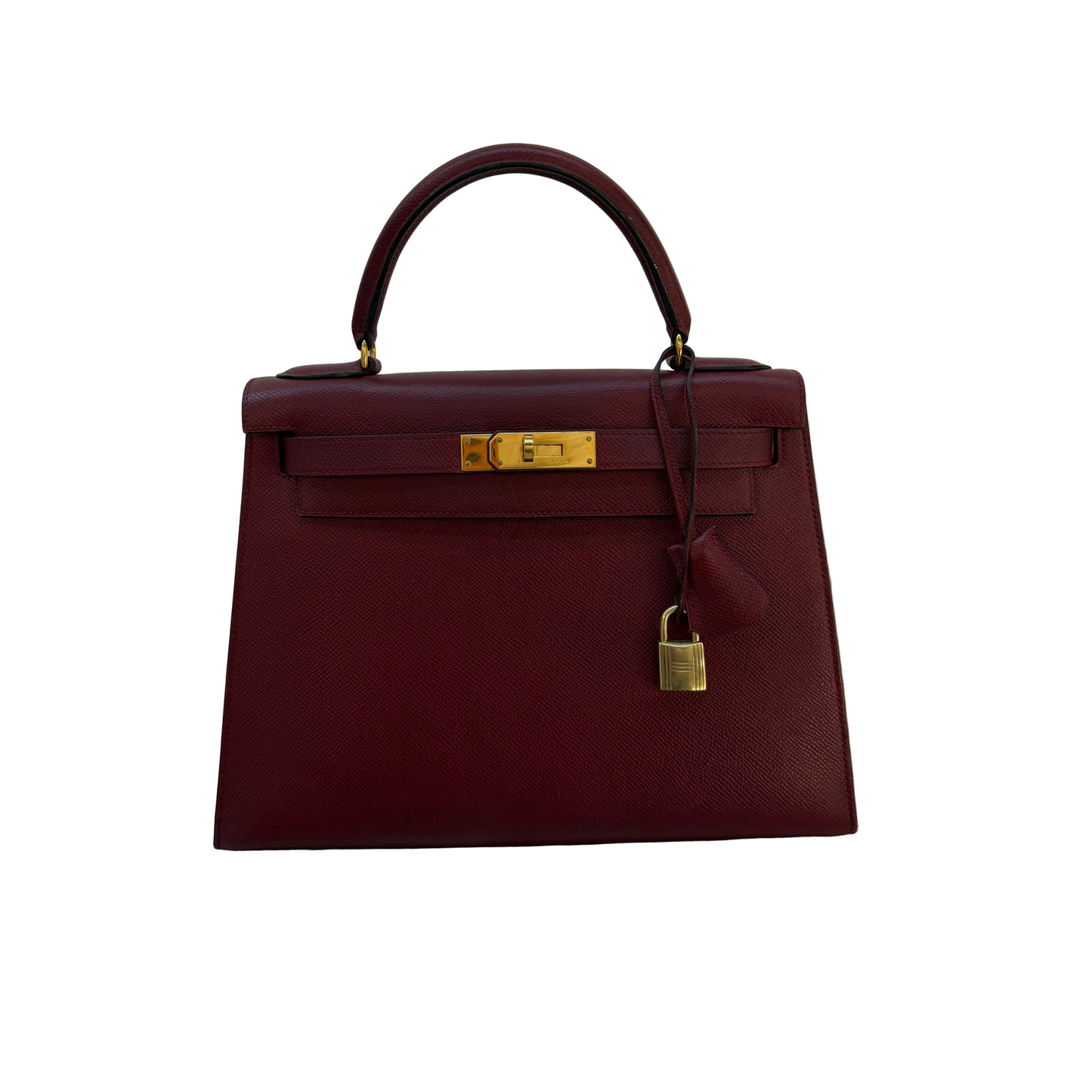 Hermes Kelly 25 Togo Rouge Sellier Togo Gold Hardware