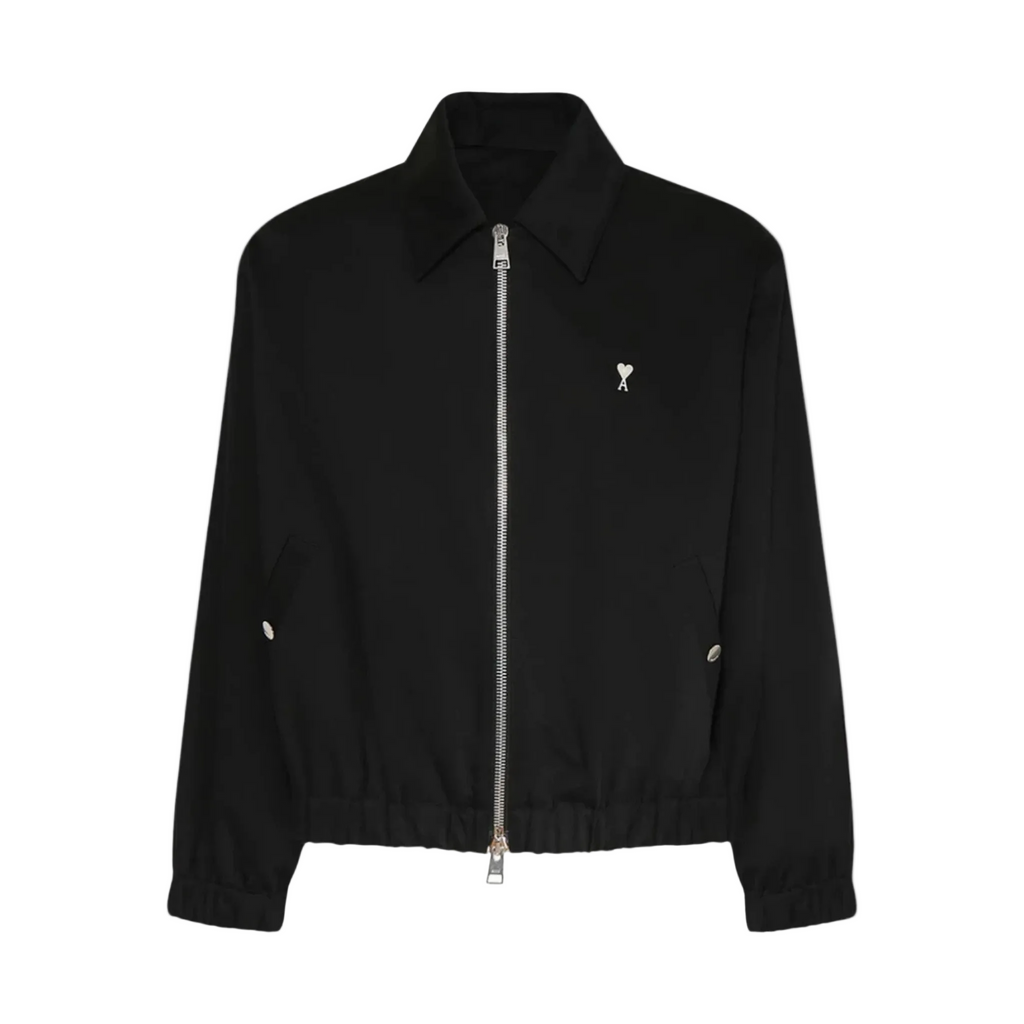 Ami Paris Ami De Coeur ADC Cotton Satin Zipped Jacket