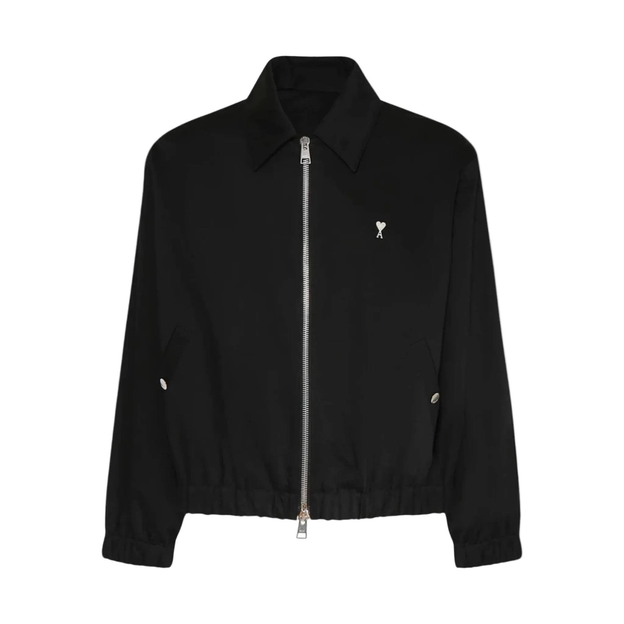 Ami Paris Ami De Coeur ADC Cotton Satin Zipped Jacket