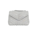 Saint Laurent Loulou Small Crystal-embelished Quilted Leather Shoulder Bag