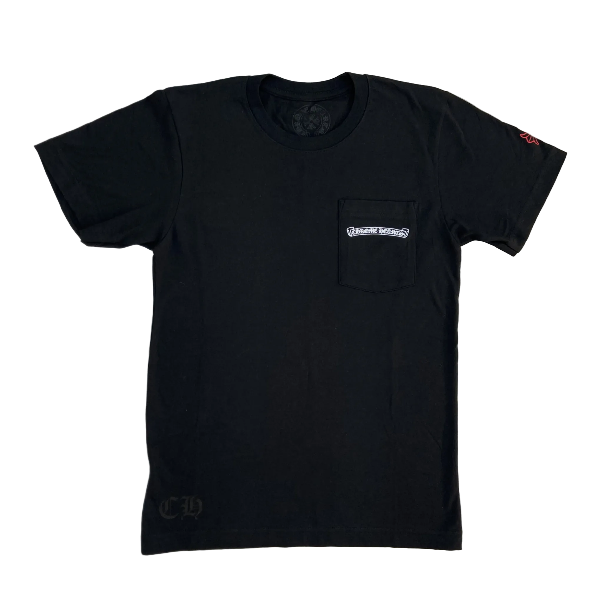 Chrome Hearts NYC Exclusive Scroll Logo Tee Black/Red
