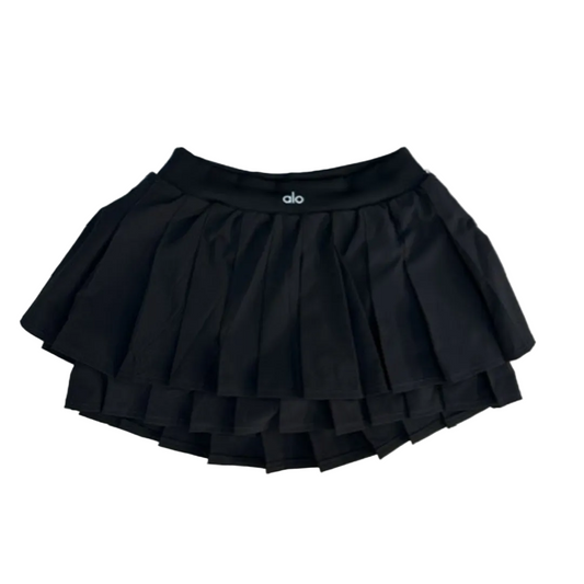 Alo Double Or Nothing Tennis Skirt 'Black'