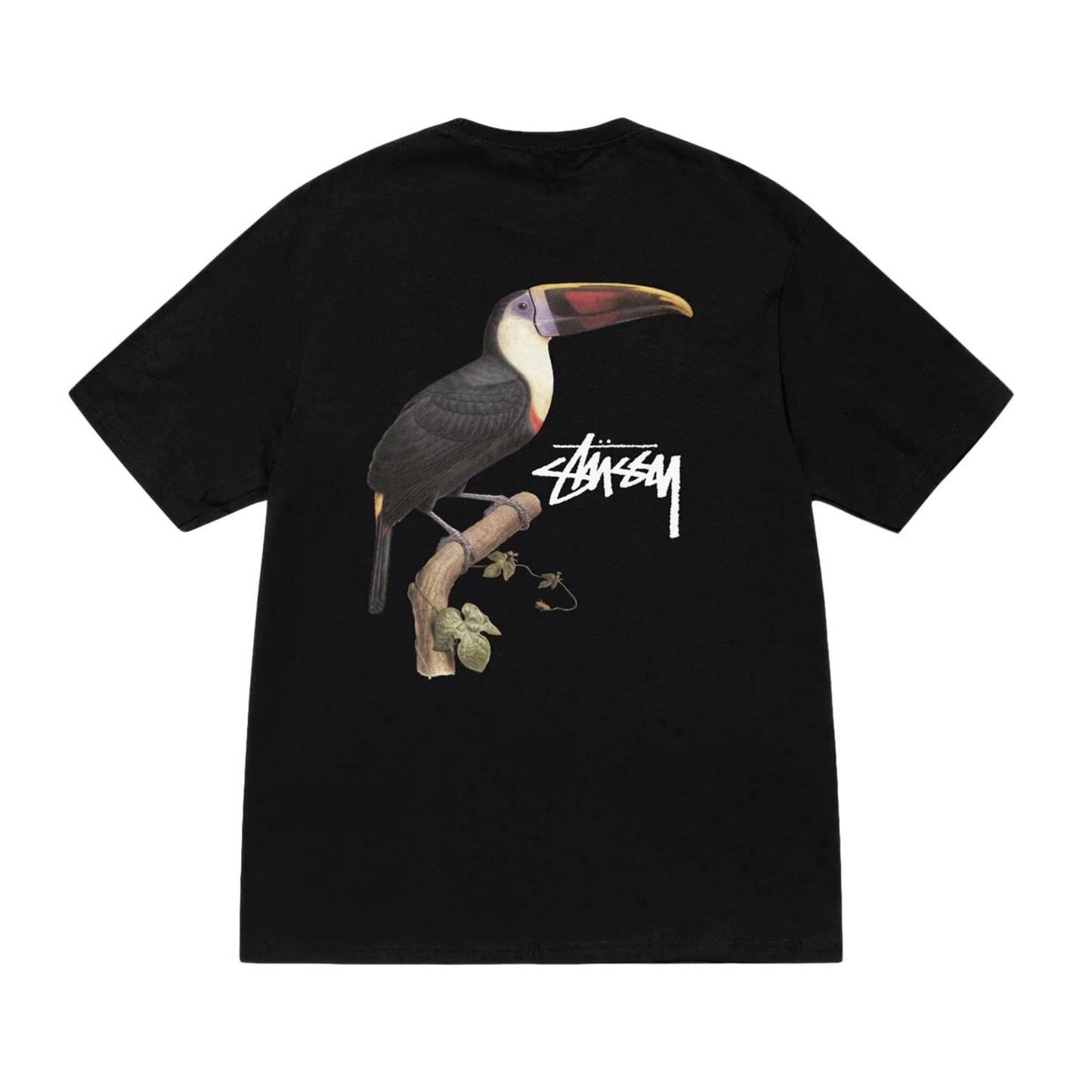 Stussy Toucan  Black Tee