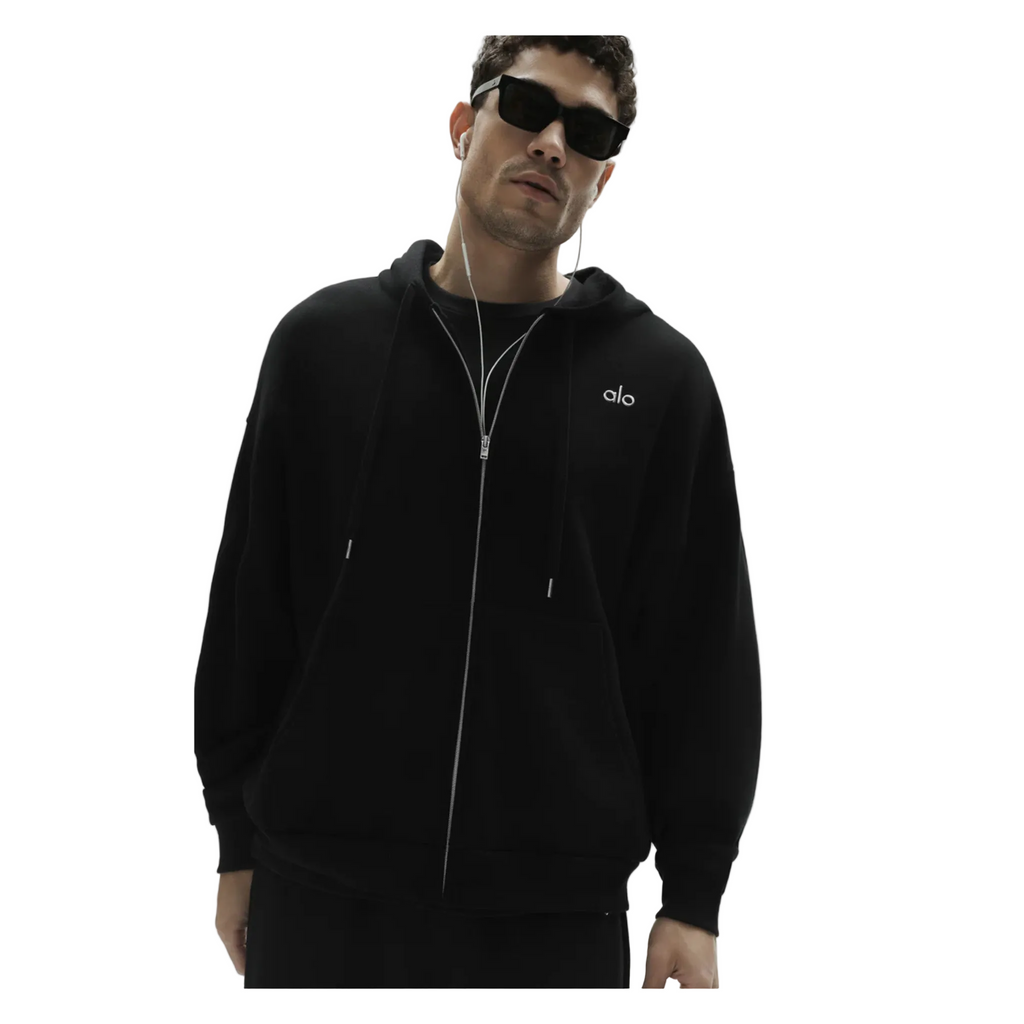 Alo Accolade Full Zip Hoodie Black