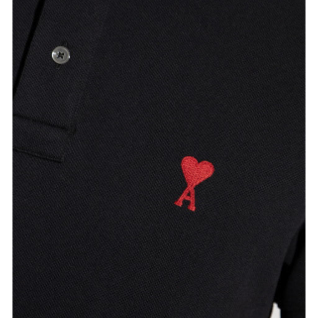 Ami Paris Polo Shirt in Black