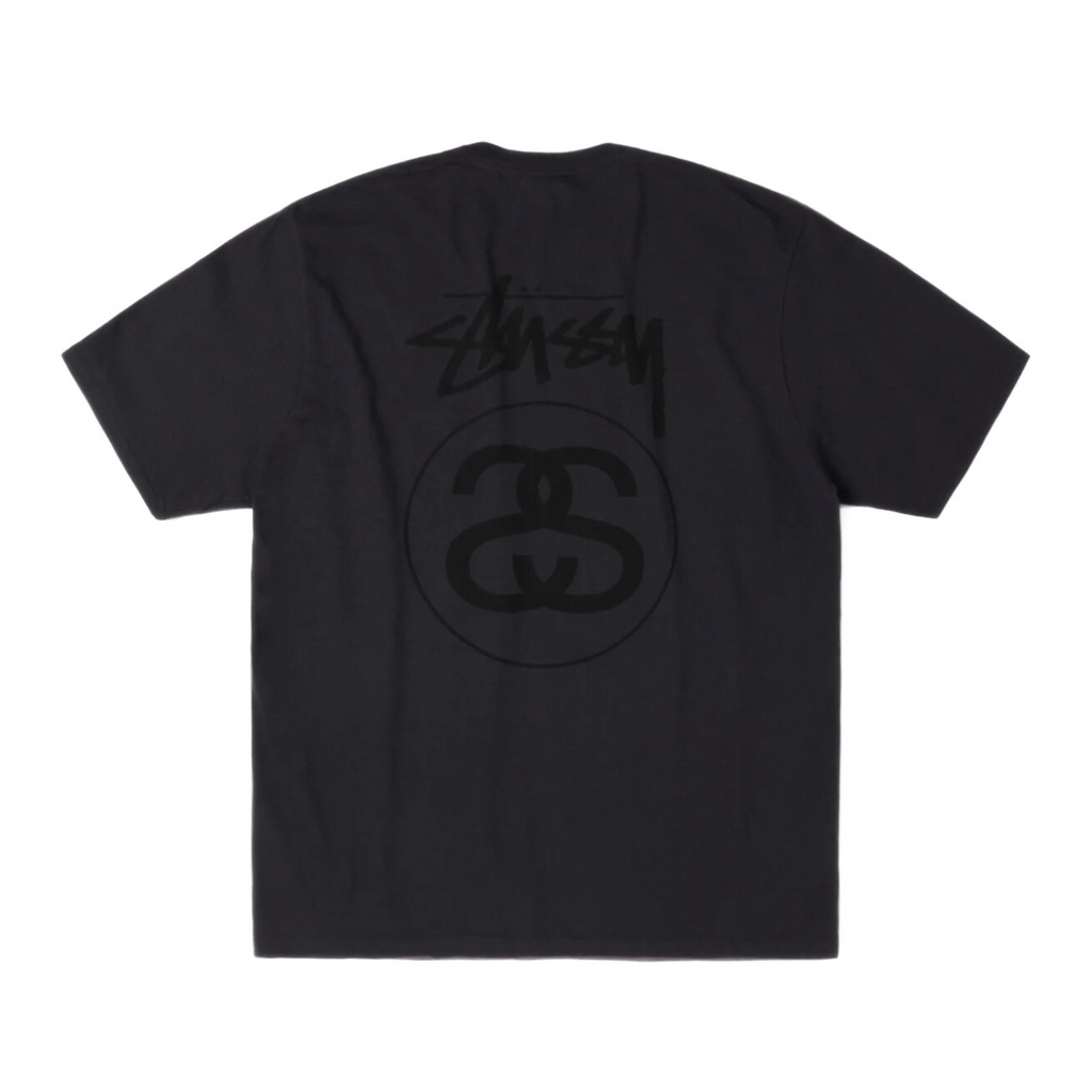 Stussy Stock Link Tee Pigment Dyed 'Faded Black'