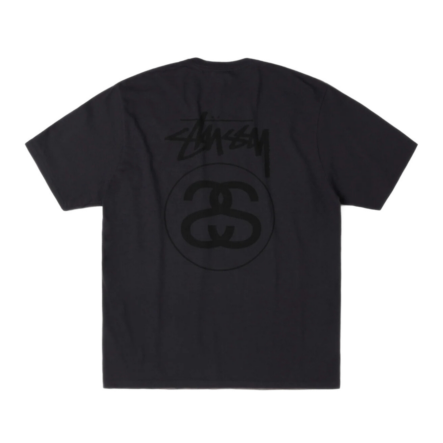 Stussy Stock Link Tee Pigment Dyed 'Faded Black'