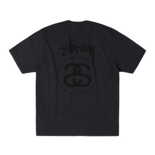 Stussy Stock Link Tee Pigment Dyed 'Faded Black'