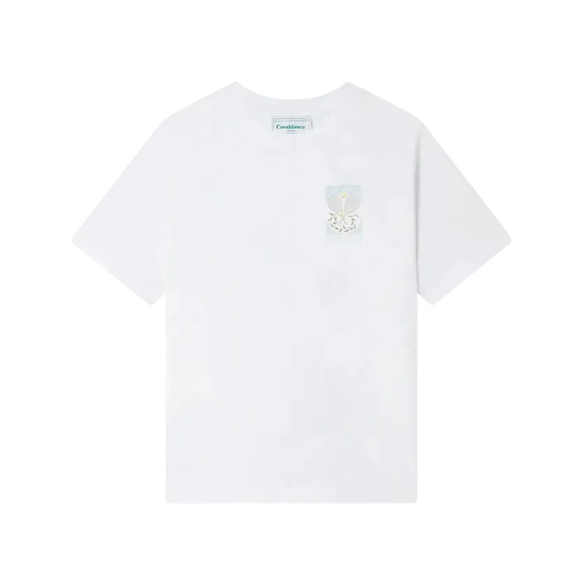 Casablanca Tennis Pastelle T-Shirt 'White'