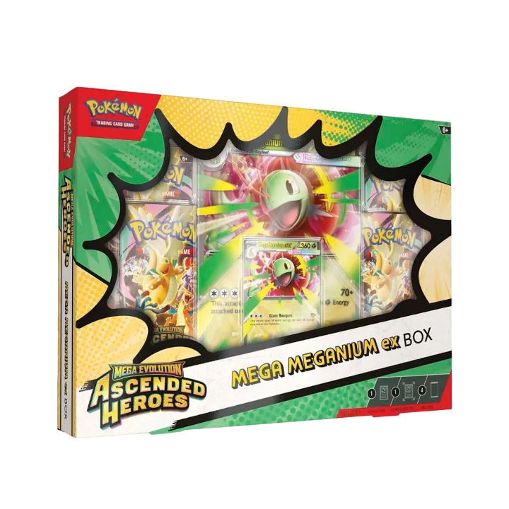 Pokemon Mega Evolution Ascended Heroes Mega Meganium ex Box