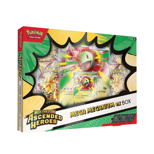Pokemon Mega Evolution Ascended Heroes Mega Meganium ex Box