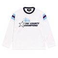 Stussy White LS Ringer Tee
