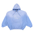 VETEMENTS Washed Blue Not Doing Shit Today Oversized Hoodie