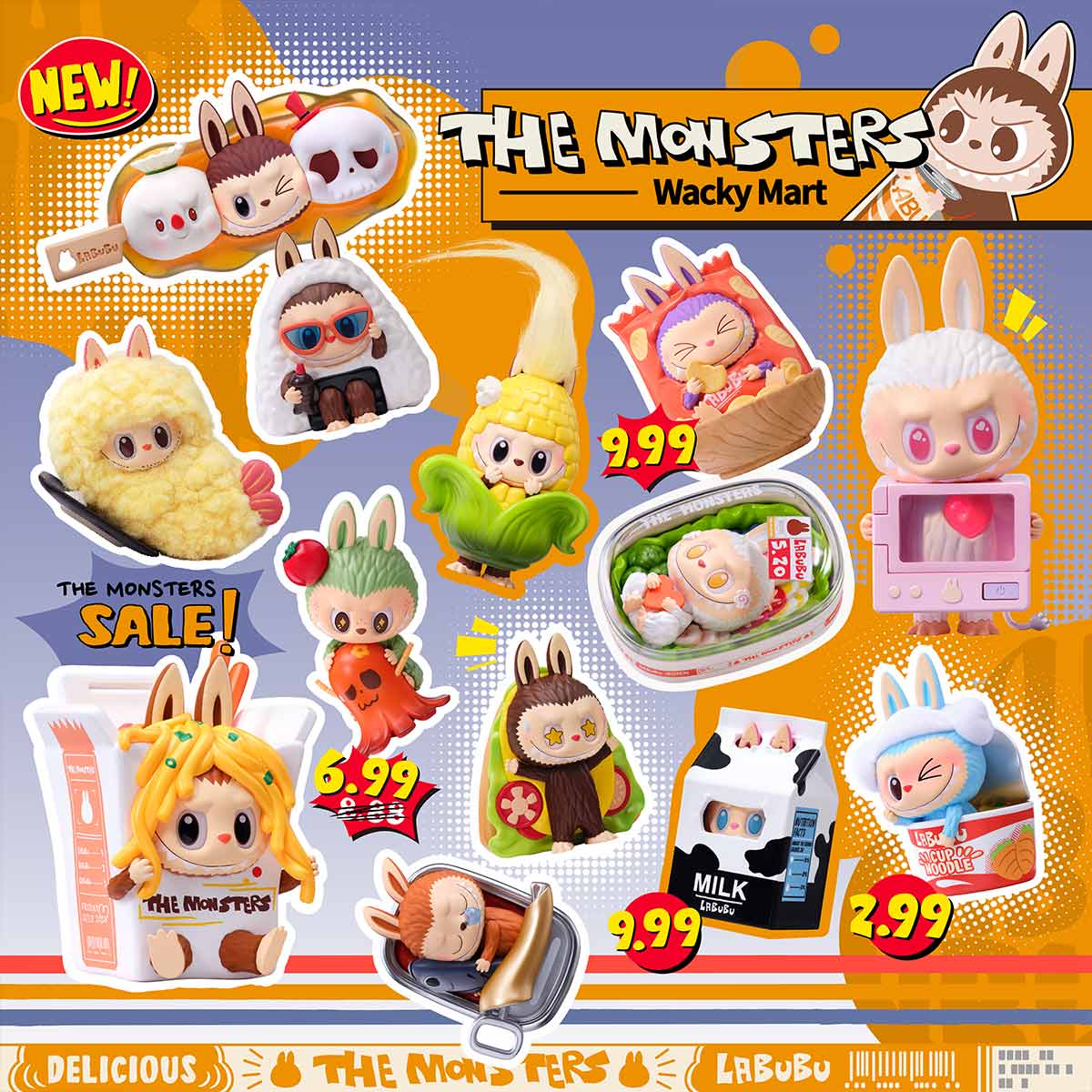 THE MONSTERS Wacky Mart Series Figures
