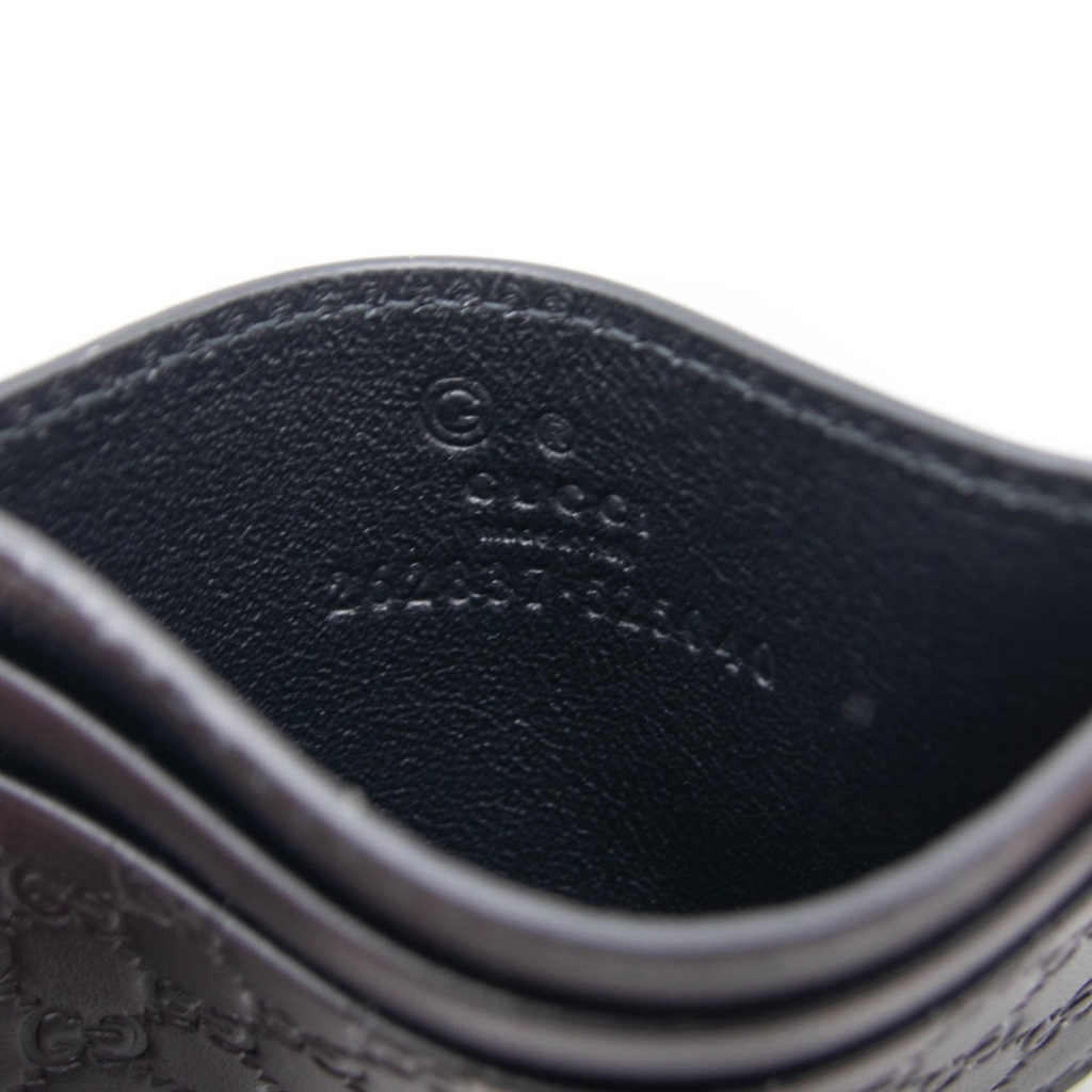 Gucci Card Case Microguccissima Black (5 card slot)