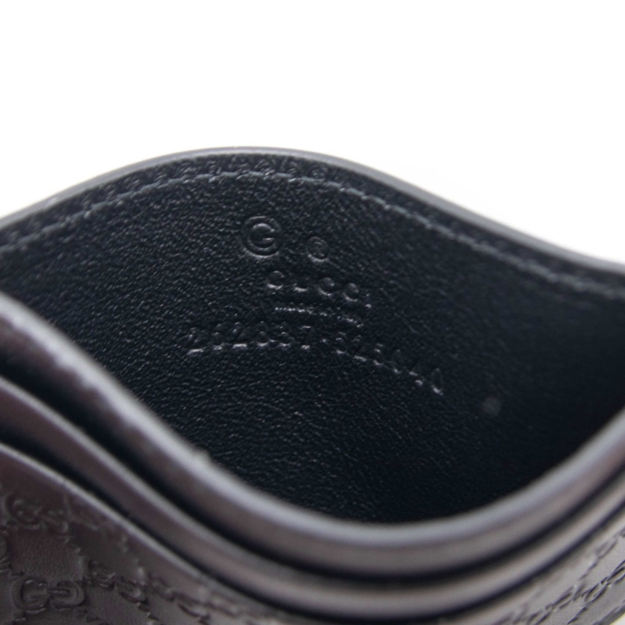 Gucci Card Case Microguccissima Black (5 card slot)