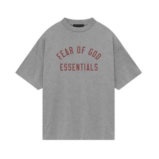 Fear Of God Essentials Mens Jersey Crewneck Tee 'Dark Heather'