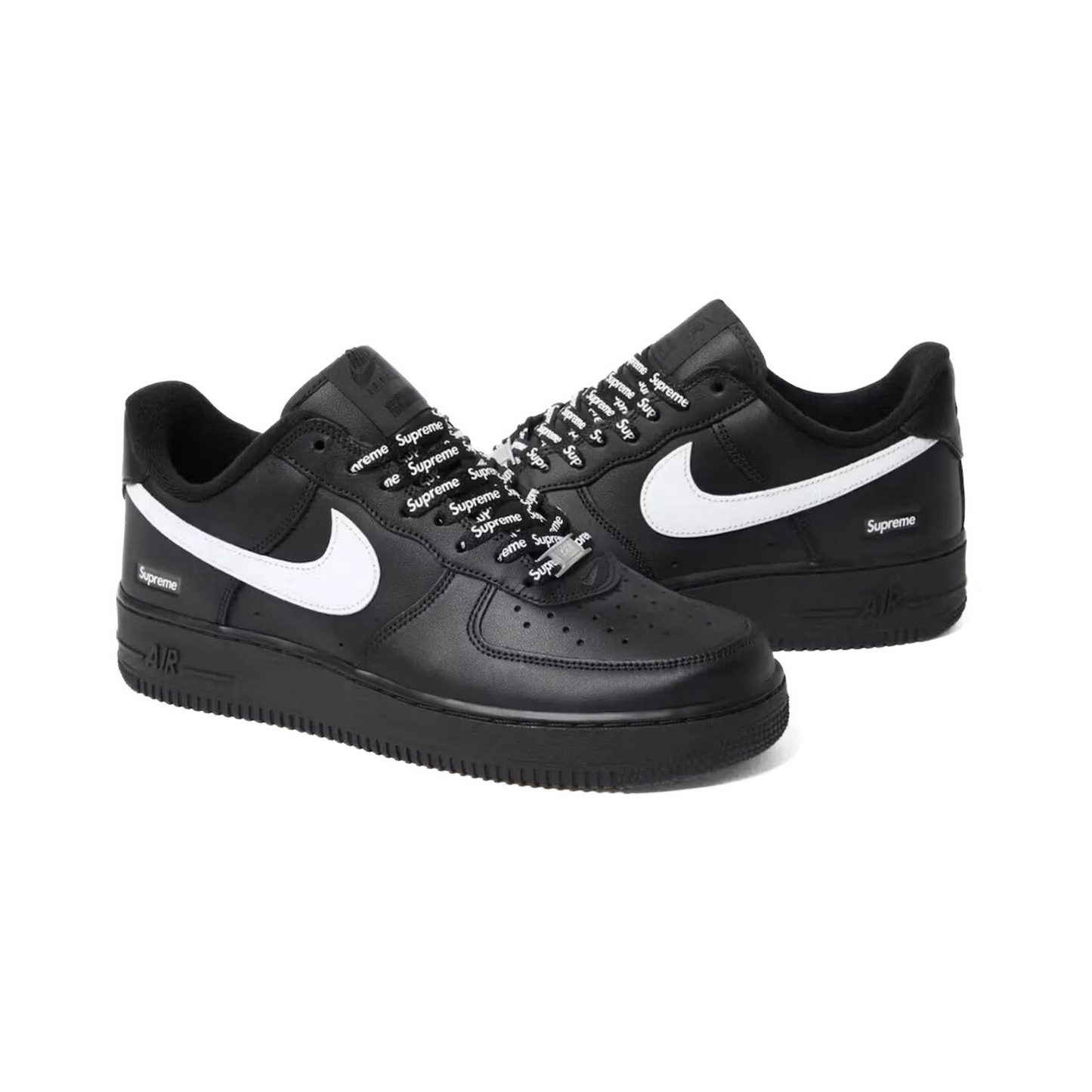 Nike Air Force 1 Low Supreme 'Black White' - 48h