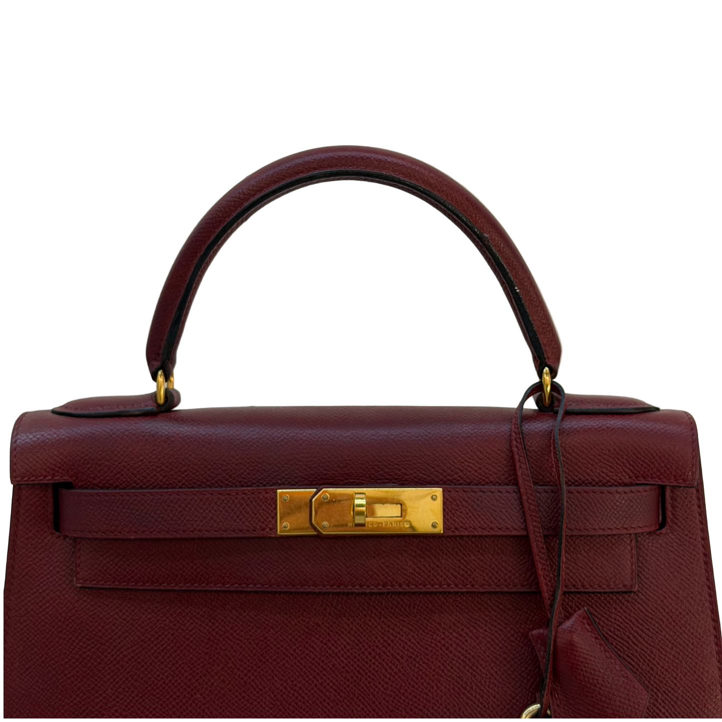 Hermes Kelly 25 Togo Rouge Sellier Togo Gold Hardware