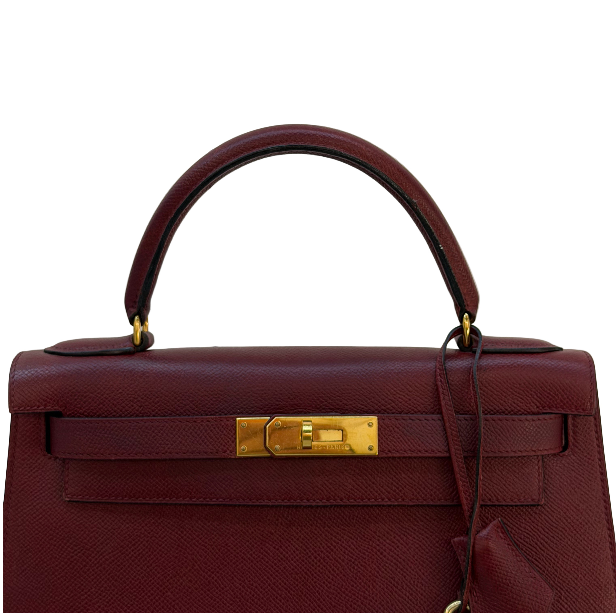 Hermes Kelly 28 Togo Rouge Sellier Togo Gold Hardware