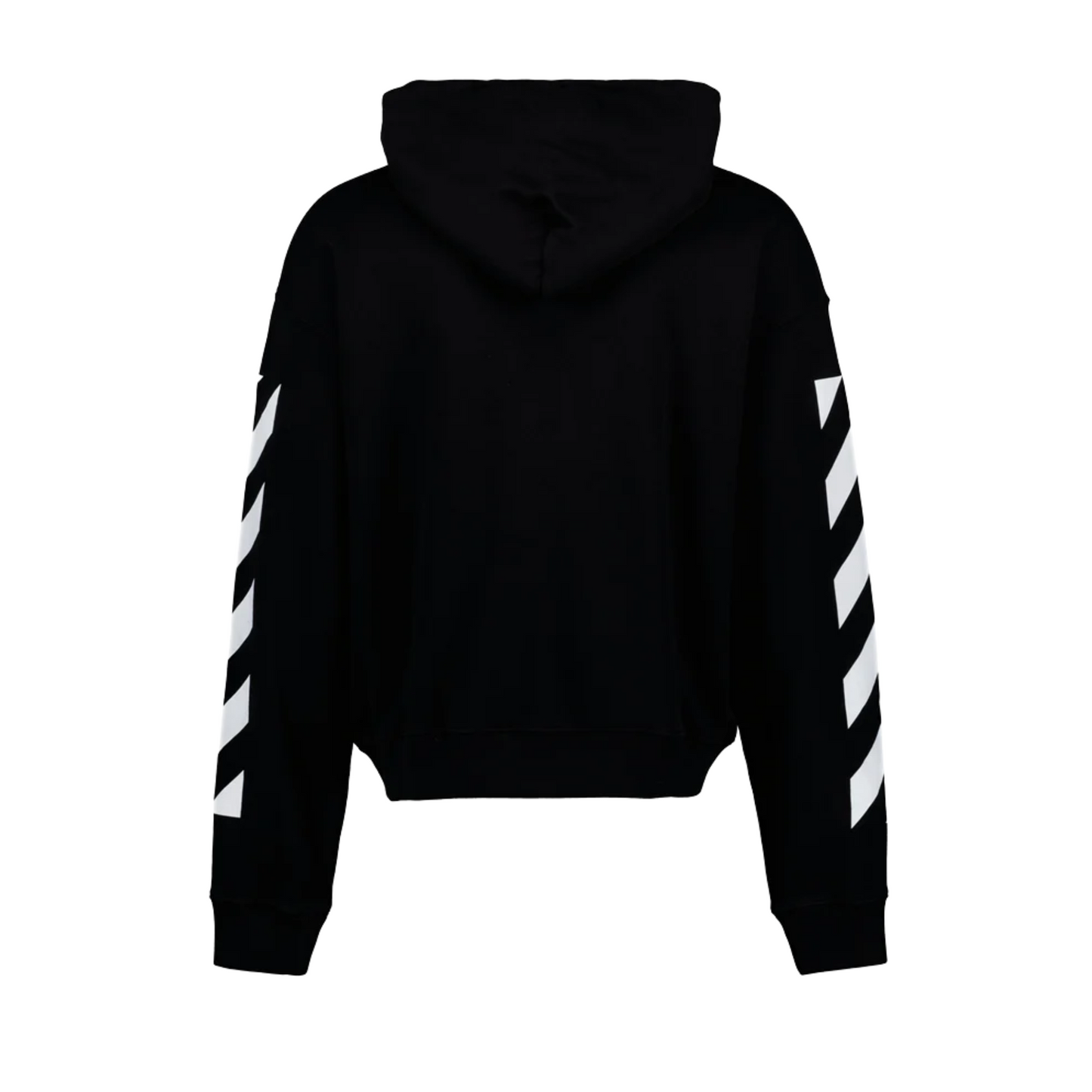 Off-White Diag Printed Drawstring Hoodie 'Black'