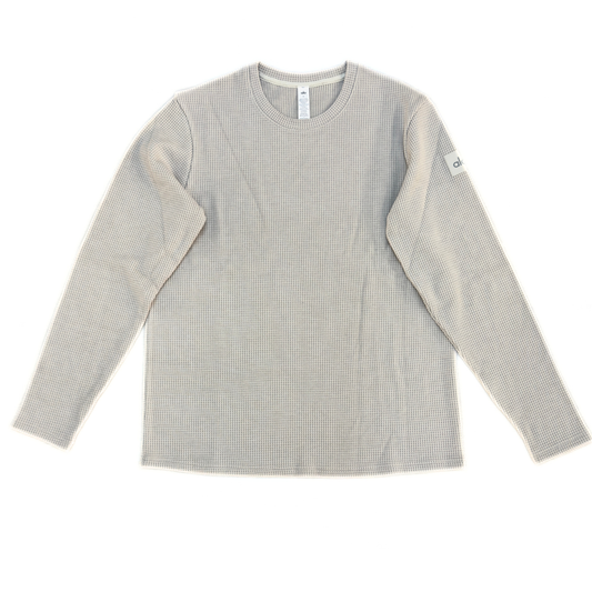 Alo Elevate Waffle Long Sleeve Crew Bone