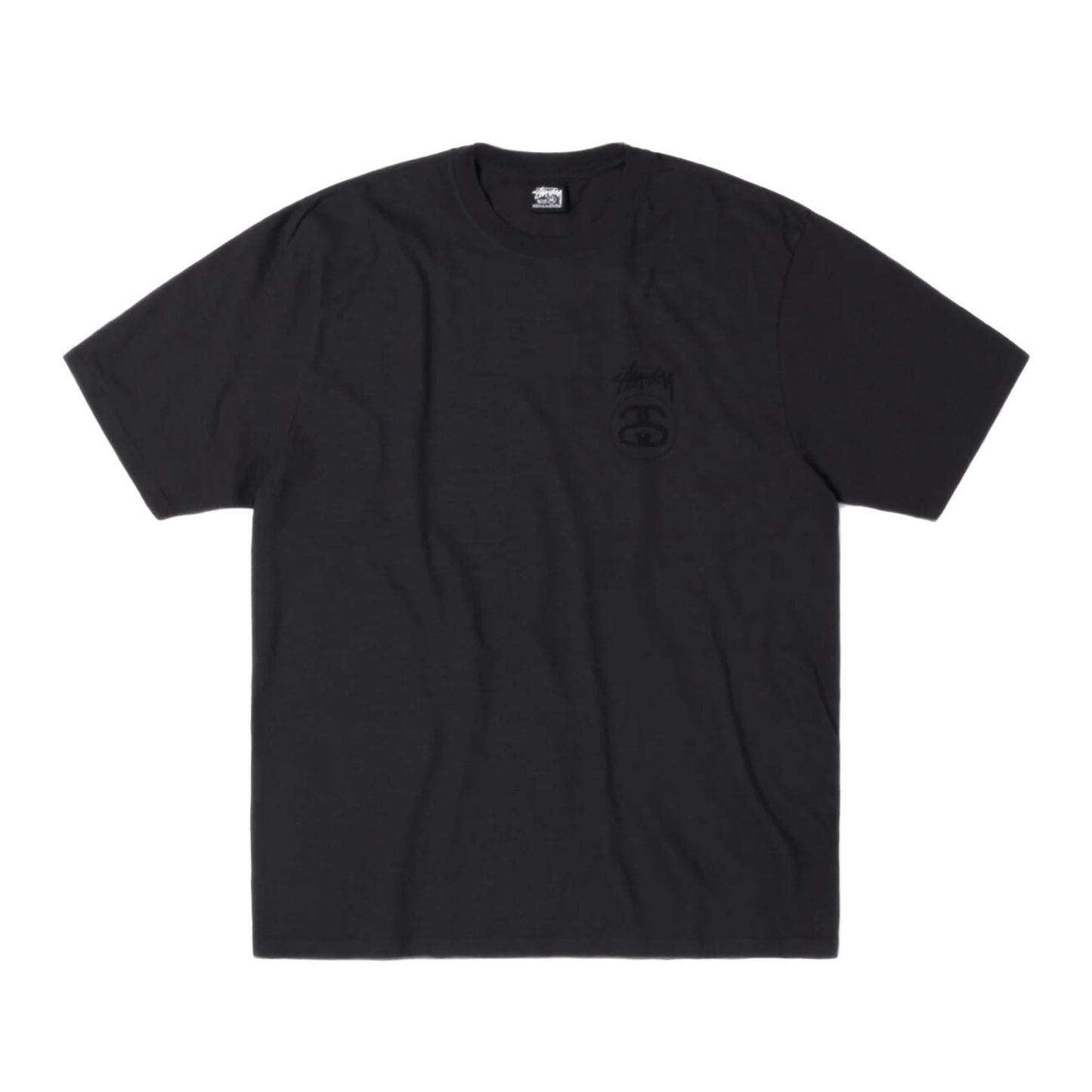 Stussy Stock Link Tee Pigment Dyed 'Faded Black'