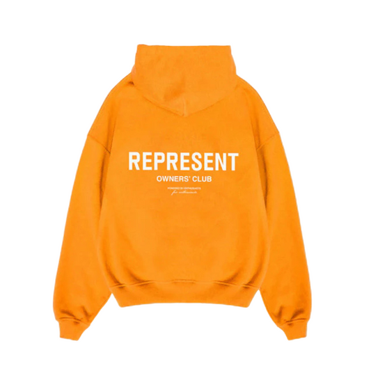 Represent Owner's Club Hoodie Neon Orange