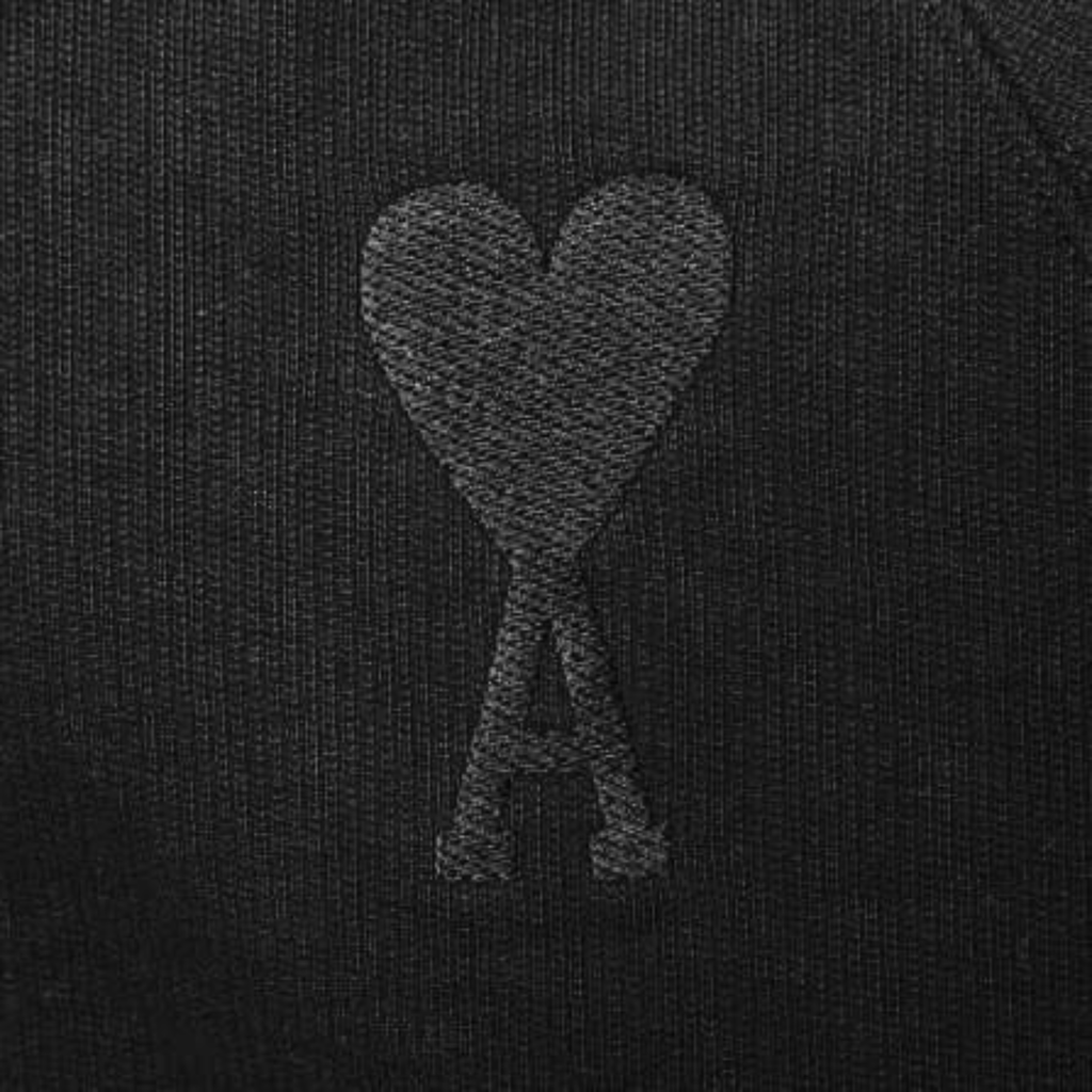Ami Paris de Coeur Zipped Hoodie Men's Black