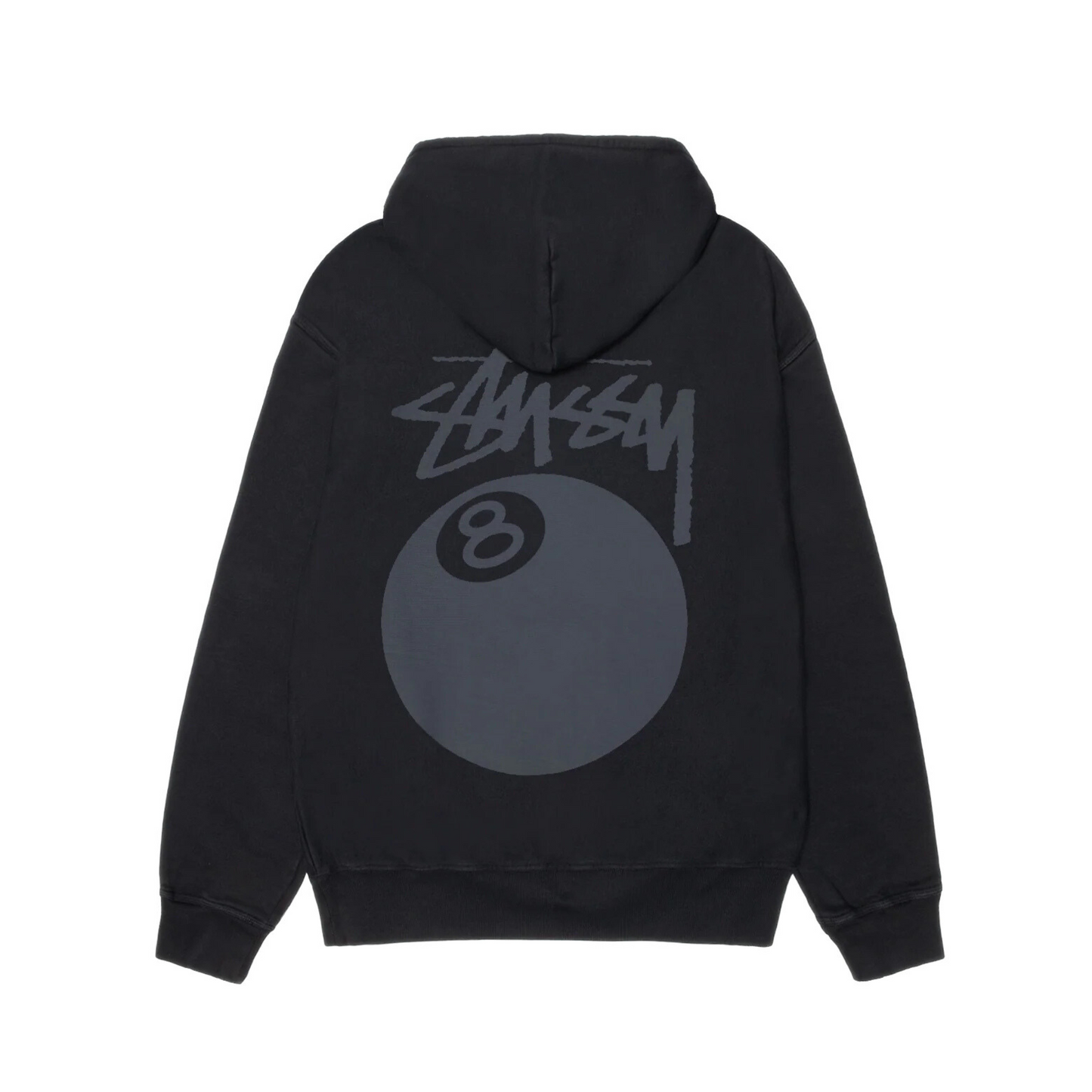 Stussy 8 Ball Hoodie Pigment Dyed 'Black'