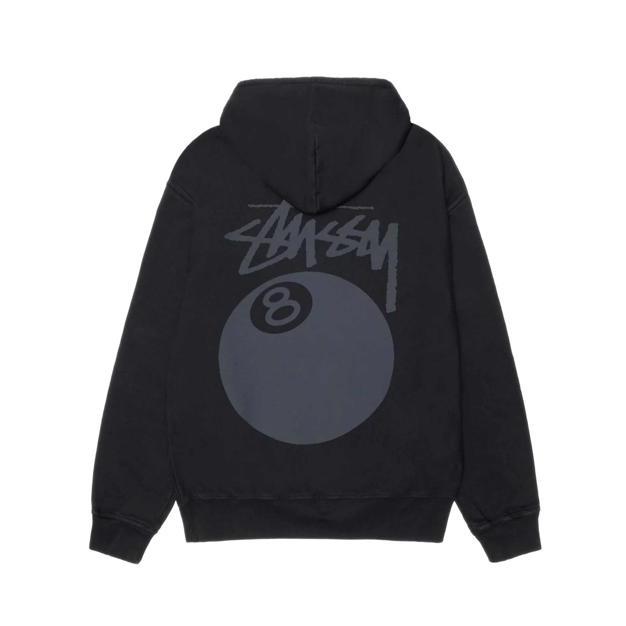 Stussy 8 Ball Hoodie Pigment Dyed 'Black'
