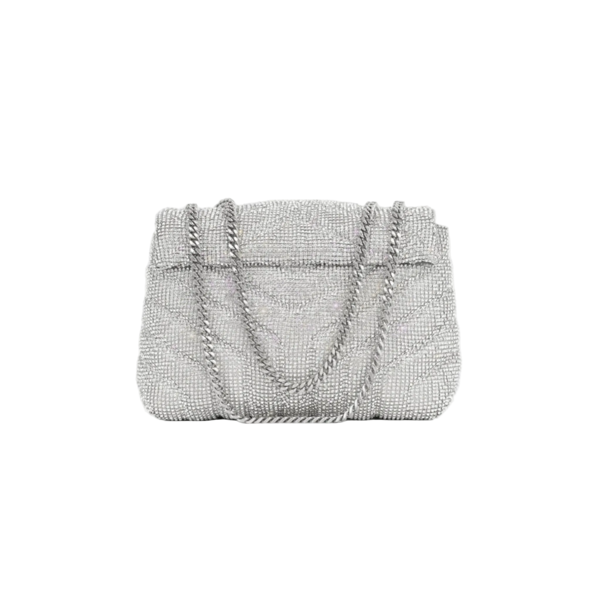 Saint Laurent Loulou Small Crystal-embelished Quilted Leather Shoulder Bag