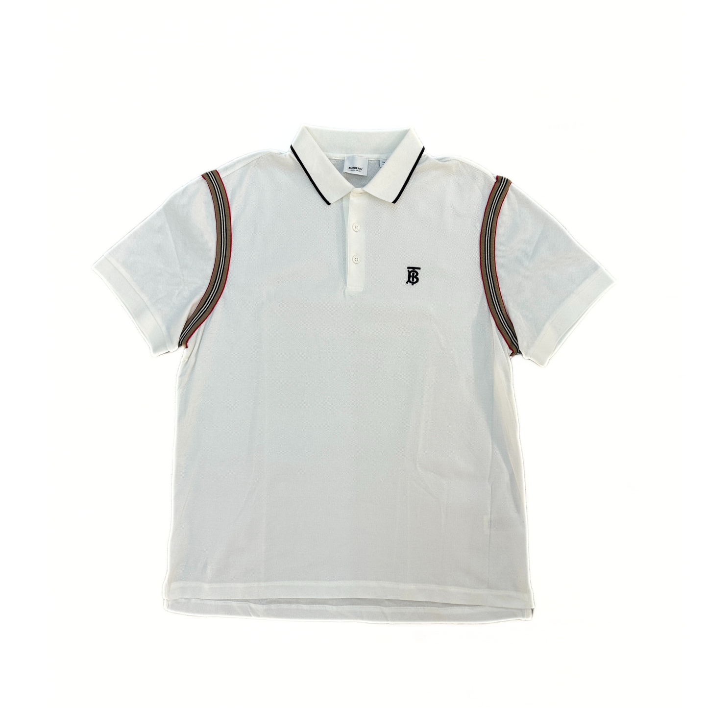 Burberry Kian Short Sleeve Polo White