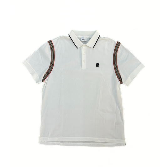 Burberry Kian Short Sleeve Polo White