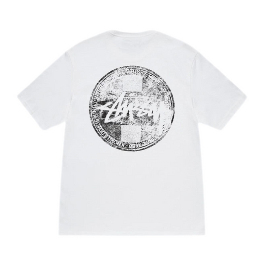 Stussy Dot Stamp White Tee